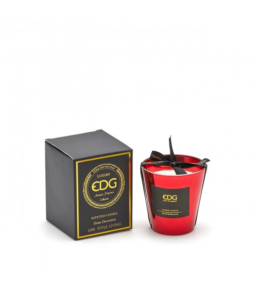 Candela Mirror Red H9 - Fragranza Black Rose e Oud - EDG