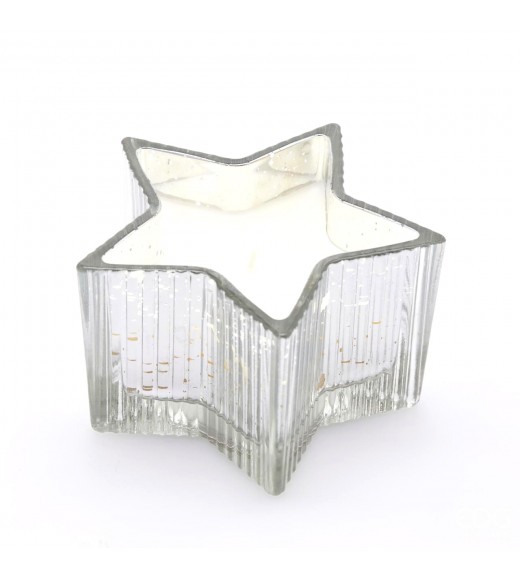 Candela Stella Silver H 8 - Fragranza Vaniglia - EDG