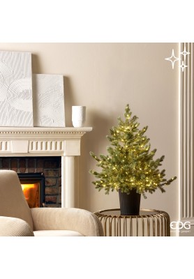 Pino Argentato H90 C/Led - EDG