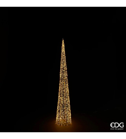 Decorazione Albero Cono Stripes 1800 microled H180 - EDG