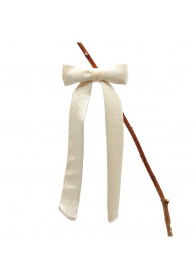 Decoro Fiocco Velluto Clip Avorio H30 - EDG
