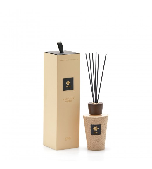 Profumatore Bottiglia Cuir 300 ml - Fragranza Moroccan Amber - EDG