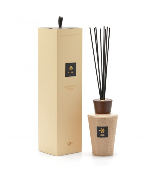 Profumatore Bottiglia Cuir 1000 ml - Fragranza Moroccan Amber - EDG