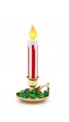 Decoro Candela Led con piattino H36 - EDG