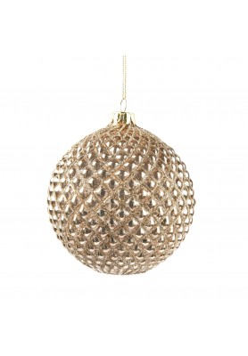 Decoro Addobbo Palla Rombi Gold D12 - EDG