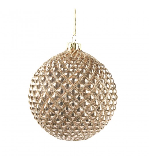 Decoro Addobbo Palla Rombi Gold D12 - EDG