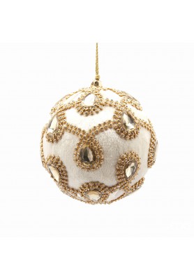 Decoro Addobbo Palla Gemme Velluto D10 - EDG