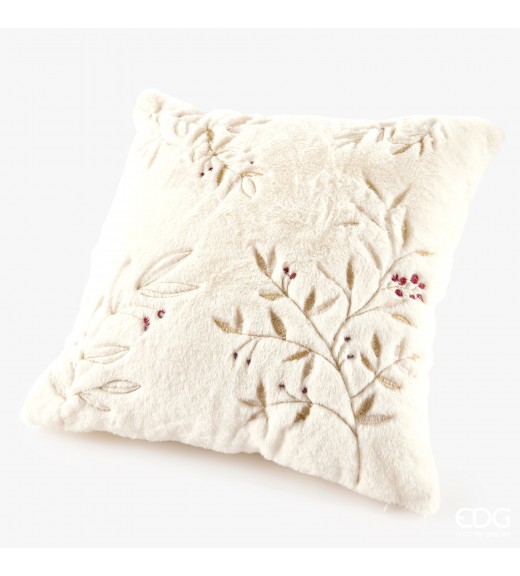 Cuscino ricamato Furry quadrato - EDG