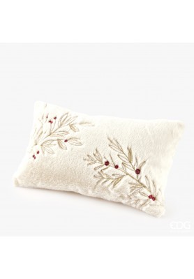 Cuscino ricamato Furry rettangolare - EDG