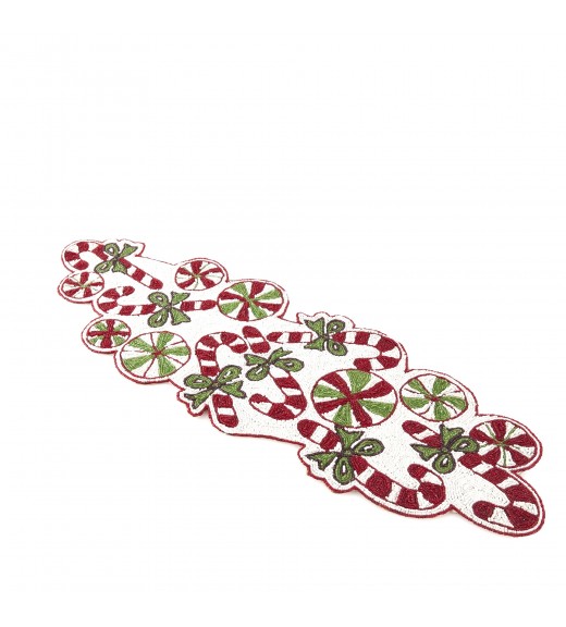 Runner natalizio Candy Cane L90 - EDG