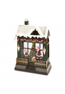 Decoro Diorama Casetta Musica/Mov/Led H26 - EDG