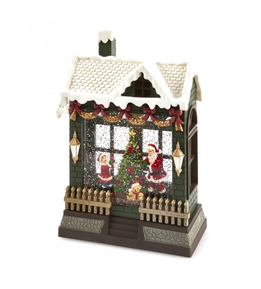 Decoro Diorama Casetta Musica/Mov/Led H26 - EDG
