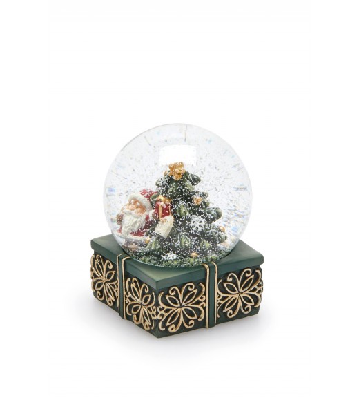 Sfera Acqua Albero con babbo Natale H8,5 - EDG