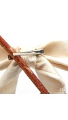 Decoro Fiocco Velluto Clip Avorio H30 - EDG