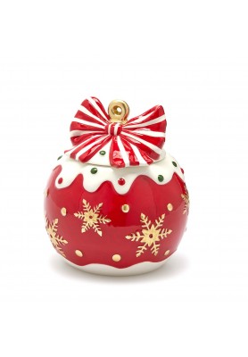 Contenitore Palla XMas Righe h21 - EDG