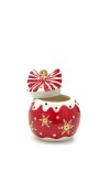 Contenitore Palla XMas Righe h17 - EDG