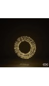 Decorazione Corona led con base 720 microled H90 - EDG