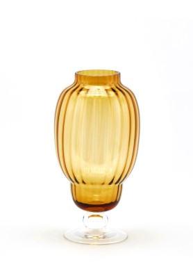 Vaso Righe Biforma H29 Ambra - EDG 