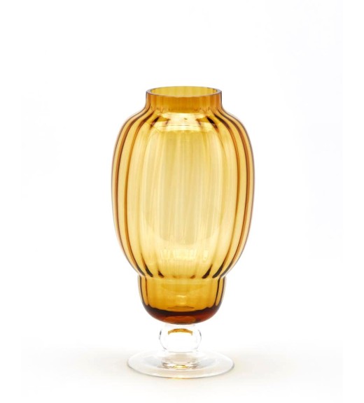 Vaso Righe Biforma H29 Ambra - EDG 