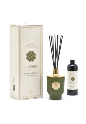 Profumatore Bottiglia Luxury Collection 500 ml - Fragranza Lavanda e Timo - EDG