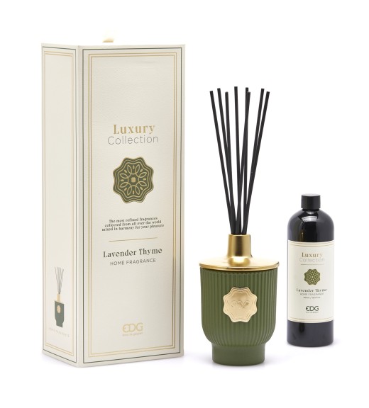 Profumatore Bottiglia Luxury Collection 500 ml - Fragranza Lavanda e Timo - EDG