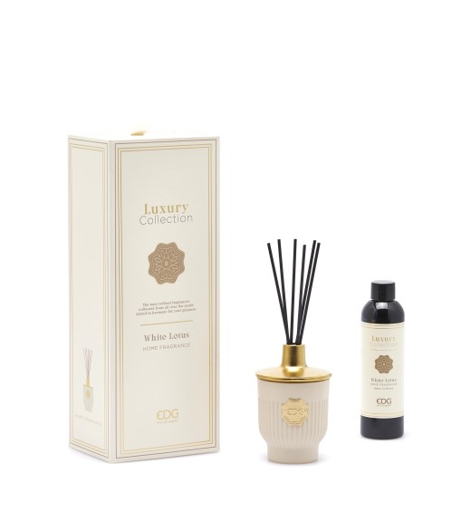 Profumatore Bottiglia Luxury Collection 200 ml - Fragranza Fior di Loto Bianco - EDG