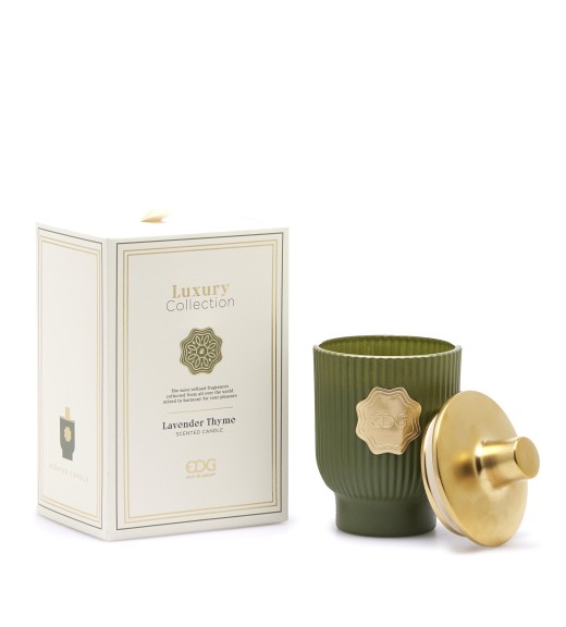 Candela Luxury Collection H 16 cm - Fragranza Lavanda e Timo - EDG
