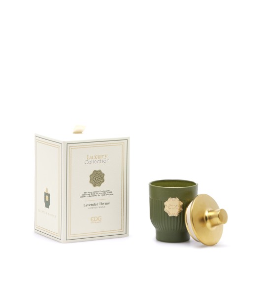 Candela Luxury Collection H 12 cm - Fragranza Lavanda e Timo - EDG