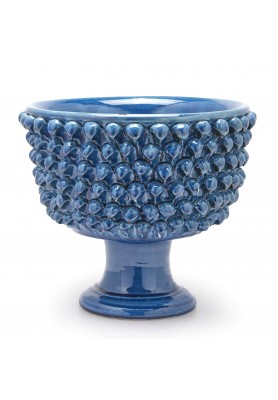 Vaso Fenice Pigna con Piede Blu H31 - EDG  