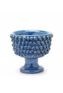 Vaso Fenice Pigna con Piede Blu H24 - EDG  