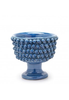 Vaso Fenice Pigna con Piede Blu H24 - EDG  