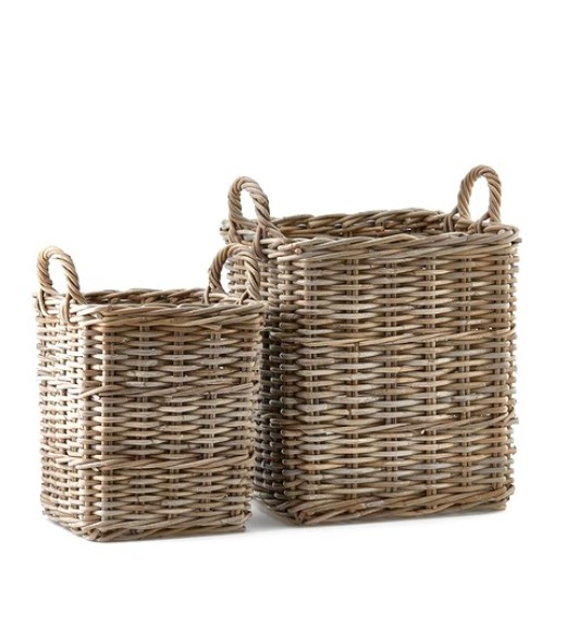 Cesto Rattan Quadrato Grande H45 EDG - Linea Rattan
