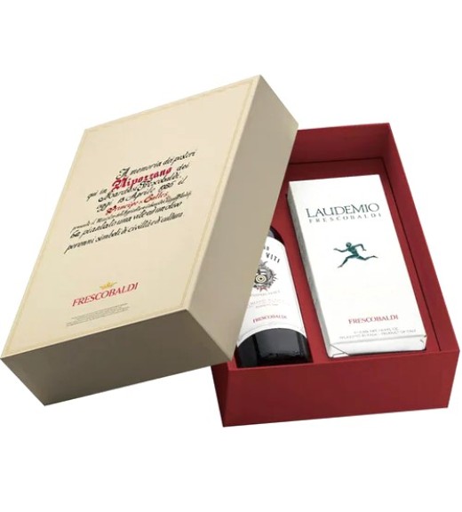 Cofanetto Heritage - Nipozzano Vecchie Viti Riserva 2020 + Olio Laudemio 2023 - Linea Marchesi Dé Frescobaldi
