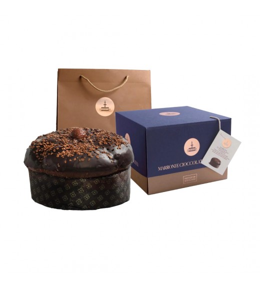 Panettone Artigianale Marron Noir 1kg - Fiasconaro Panettone Artigianale Marron Noir 1kg - Fiasconaro