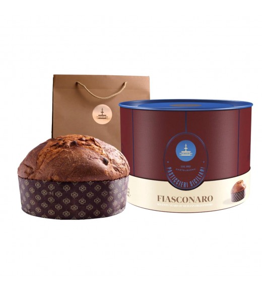 Panettone Artigianale Classico al Malvasia delle Lipari 1 kg - Fiasconaro
