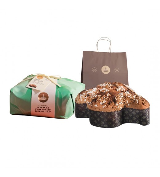 Colomba Albicocca  e Cioccolato di Modica 1 kg - Fiasconaro