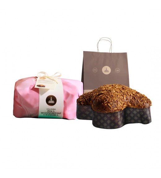 Colomba Pesca di Leonforte IGP e Mandorla1 kg - Fiasconaro