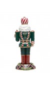 Schiaccianoci in porcellana Sugar Plum King H43 - Collezione Holiday Nutcracker - Fitz and Floyd 