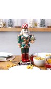 Schiaccianoci in porcellana Sugar Plum King H43 - Collezione Holiday Nutcracker - Fitz and Floyd 