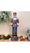 Soldatino Schiaccianoci in porcellana Winter Whimsy Price H43 - Collezione Holiday Nutcracker - Fitz and Floyd 