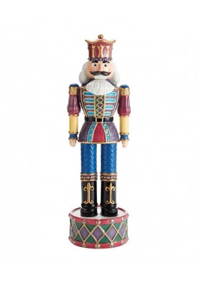 Soldatino Schiaccianoci in porcellana Winter Whimsy Price H43 - Collezione Holiday Nutcracker - Fitz and Floyd 