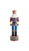 Soldatino Schiaccianoci in porcellana Winter Whimsy Price H43 - Collezione Holiday Nutcracker - Fitz and Floyd 