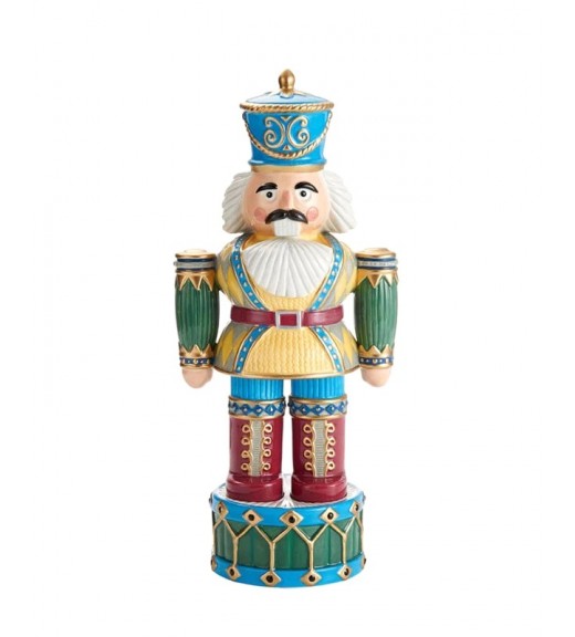Soldatino Schiaccianoci in porcellana Winter Whimsy Soldier H37 - Collezione Holiday Nutcracker - Fitz and Floyd 