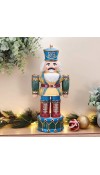 Soldatino Schiaccianoci in porcellana Winter Whimsy Soldier H37 - Collezione Holiday Nutcracker - Fitz and Floyd 
