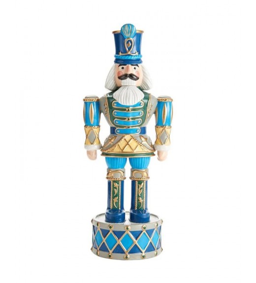 Soldatino Schiaccianoci in porcellana Winter Whimsy Guard H40 - Collezione Holiday Nutcracker - Fitz and Floyd 