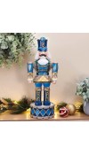 Soldatino Schiaccianoci in porcellana Winter Whimsy Guard H40 - Collezione Holiday Nutcracker - Fitz and Floyd 