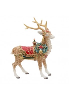 Cervo in porcellana H43 - Collezione Noel Holiday - Fitz and Floyd 
