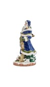 Babbo Natale in porcellana Grand Santa H49 - Collezione Telluride Blue - Fitz and Floyd 