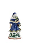 Babbo Natale in porcellana Grand Santa H49 - Collezione Telluride Blue - Fitz and Floyd 