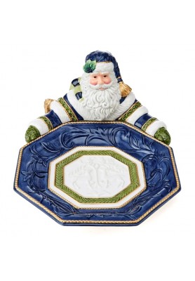 Centrotavola Babbo Natale - Collezione Telluride Blue - Fitz and Floyd 